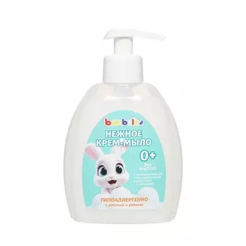Нежное крем - мыло Bambolina 0+ 300мл