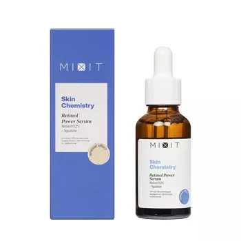 Ночная обновляющая сыворотка с ретинолом и скваланом Mixit Skin Chemistry Retinol Power 30мл