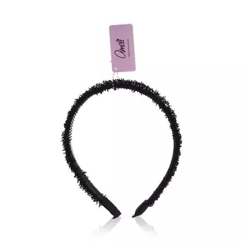 Ободок для волос Ameli Черный твидовый