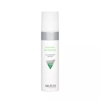 Очищающий гель для умывания для жирной и проблемной кожи Aravia Professional Anti-Acne Gel Cleanser 250мл