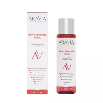 Очищающий тоник для лица с AHA-кислотами Aravia Laboratories AHA-Cleansing 250мл