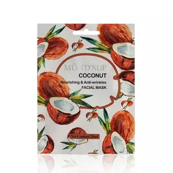 Омолаживающая маска для лица Mond'Sub " Coconut " с кокосовым маслом 20мл