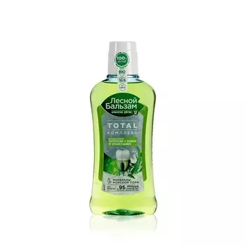 Ополаскиватель для полости рта Лесной бальзам Total Комплекс " укрепление + защита от зубного камня " с минералами морской соли 400мл