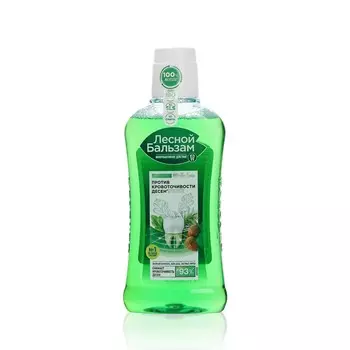 Ополаскиватель для полости рта Лесной бальзам с экстрактом коры дуба и пихты на отваре трав 400мл