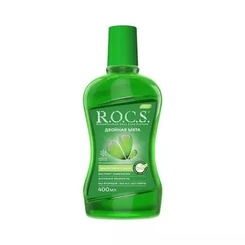 Ополаскиватель для полости рта R.O.C.S. " двойная мята " 400мл
