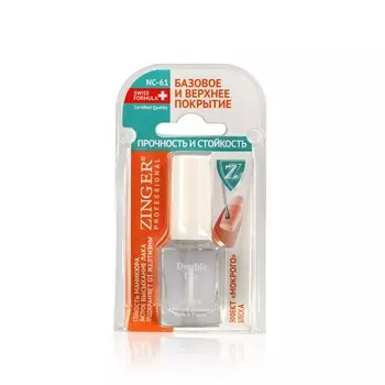 Основа и верхнее покрытие Zinger для ногтей " Прочность и стойкость " NC61 12мл
