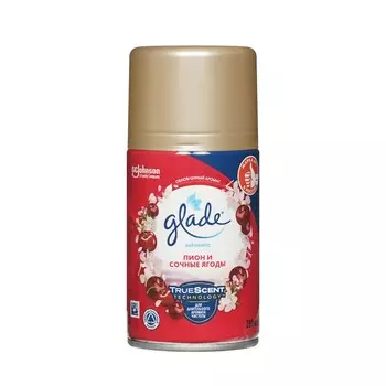 Освежитель воздуха Glade Automatic " Пион и сочные ягоды " автоматический сменный блок 269мл