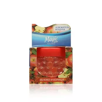 Освежитель воздуха - Magic Boom универсальный гелевый запахов " яблоко и Корица " 100г