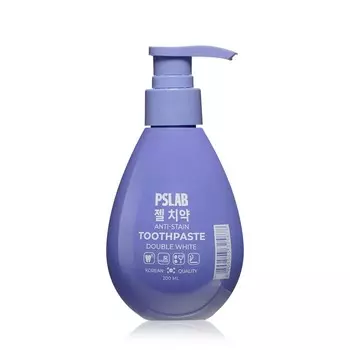 Отбеливающая зубная паста с дозатором PSLAB Double White 200мл
