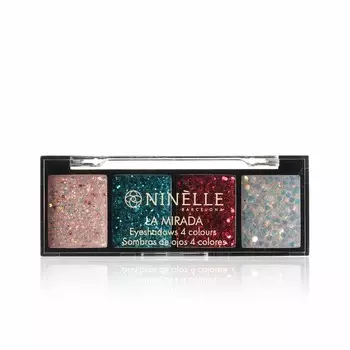 Палетка глиттеров для век Ninelle La Mirada 4 оттенка 508 2,8г