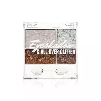 Палетка теней для век Farres All Over Glitter 06 4 цвета 5,9г