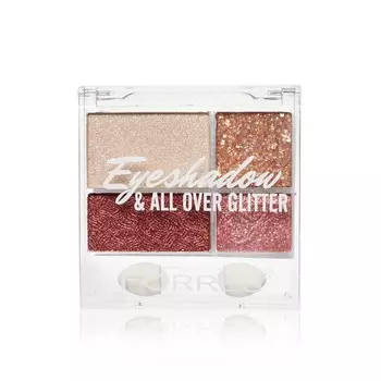 Палетка теней для век Farres All Over Glitter 01 4 цвета 5,9г