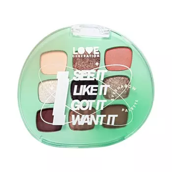 Палетка теней для век Love Generation I see it, I like it, I want it, I got it 01 7,2г