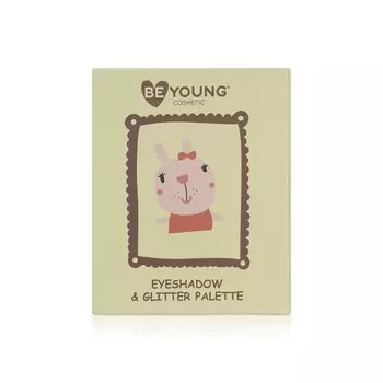Палетка теней и глиттеров для век BeYoung Заяц 4 оттенка 4,5г