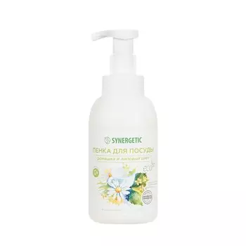 Пенка для мытья посуды Synergetic " Ромашка и липовый цвет " 500мл