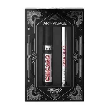 Подарочный набор Art-Visage ( тушь для ресниц Chicago Черная 15мл + подводка - фломастер для век Chicago 0,7мл )