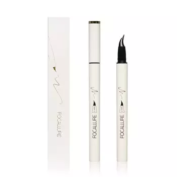 Подводка для век с изогнутым аппликатором Focallure Lasting Waterproof Liquid Eyeliner C01 0,6г