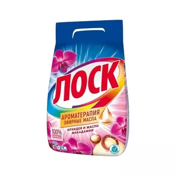 Порошок для стирки Лоск Ароматерапия " Орхидея и масло макадамии " 2,7кг