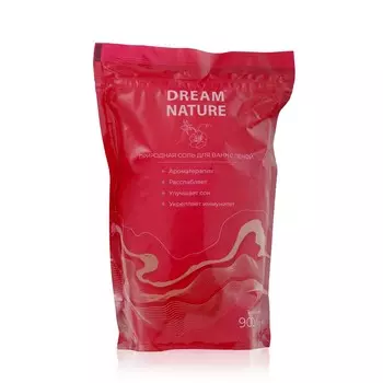 Природная соль для ванн с пеной Dream nature " земляника " 900г