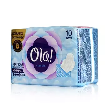 Прокладки Ola! Classic с мягкой поверхностью Normal 10шт