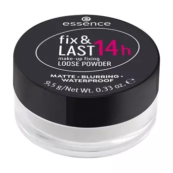 Рассыпчатая фиксирующая пудра для лица Essence fix & LAST 14h 9,5г