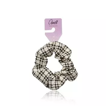 Резинка для волос Ameli твид белая