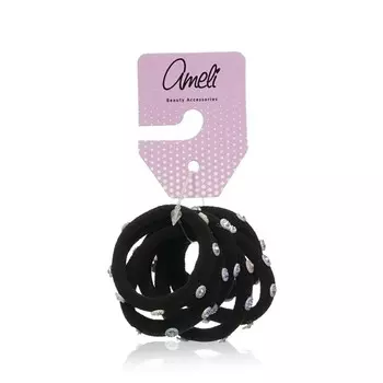 Резинки для волос Ameli с жемчужинами 6шт