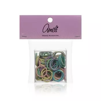 Резинки для волос Ameli в коробочке 100шт