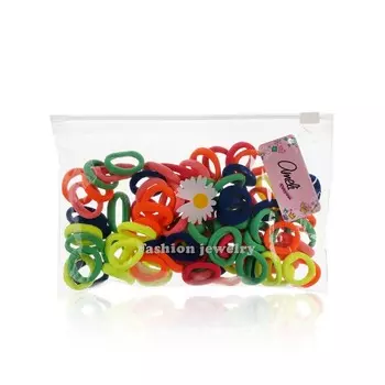 Резинки для волос Ameli в косметичке , 100шт