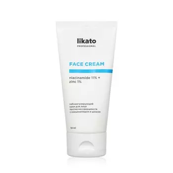 Себорегулирующий крем для лица Likato Professional Niacinamide 11% + Zinc 1% 50мл