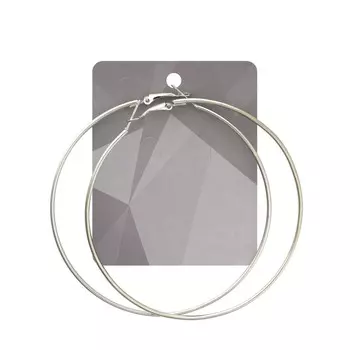 Серьги - кольца Queen Fair " классика " Серебро d=8см