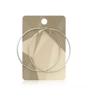 Серьги - кольца Queen Fair " классика " Серебро d=7см