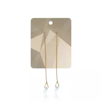 Серьги Queen Fair Цепочки, льдинка, цвет Микс