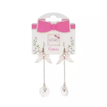 Серьги с подвесками Lukky Нежные бабочки 1 пара