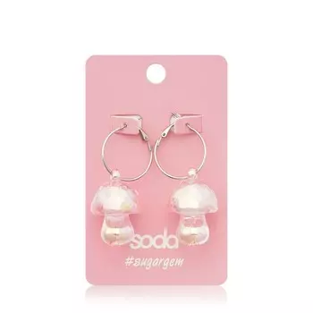 Серьги Soda " Mushrooms "