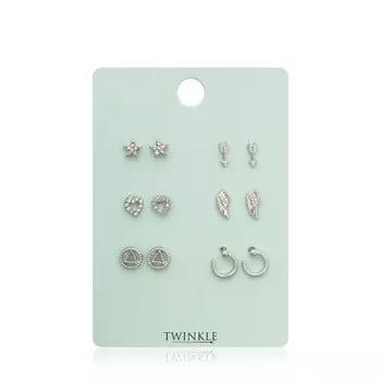 Серьги Twinkle 1 6шт