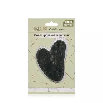 Скребок Гуаша Valori " Моделирование и лифтинг " 100% нефрит