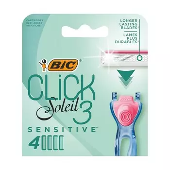 Сменные кассеты для бритья Bic Soleil Click 3 " Sensitive " 4шт