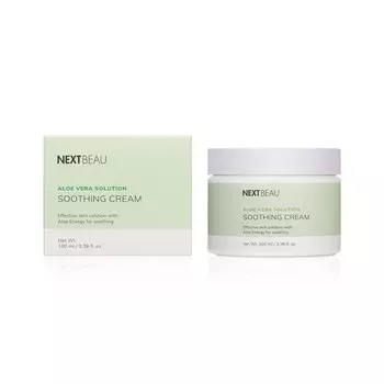 Смягчающий крем для лица Nextbeau Aloe Vera Solution " Soothing Cream " с экстрактом алоэ 100мл