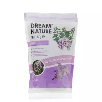 Соль для ванн с пеной Dream nature " валериана и пустырник " 900г