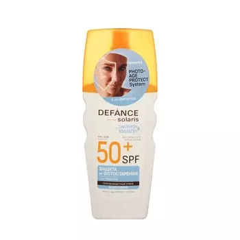 Водостойкий солнцезащитный спрей для лица и зоны декольте Defance Solaris SPF 50+ 160мл