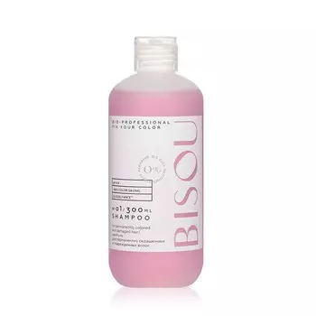 Специальный шампунь Bisou Bio-professional " Fix your color " для перманентно окрашенных и поврежденных волос 300мл