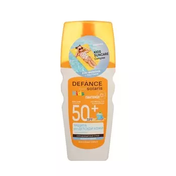 Детский солнцезащитный спрей Defance Solaris Kids с пантенолом SPF 50+ 150мл