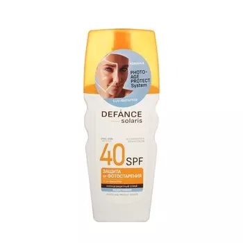 Водостойкий солнцезащитный спрей Defance Solaris SPF 40 160мл