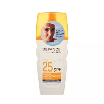 Водостойкий солнцезащитный спрей Defance Solaris SPF 25 160мл