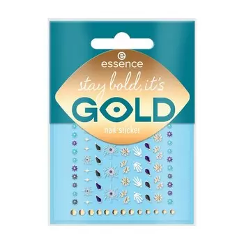 Стикеры для ногтей Essence Stay bold, it's gold 88шт