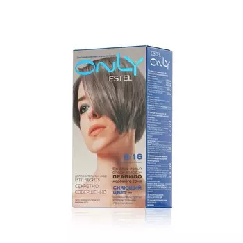 Стойкая краска - гель для волос Estel Only 8/16 Светло-русый пепельный