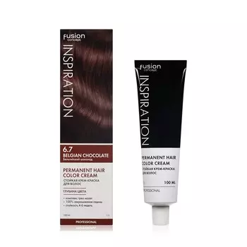 Стойкая крем - краска для волос Concept Fusion Inspiration 6.7 Belgian Chocolate ( Бельгийский шоколад ) 100мл