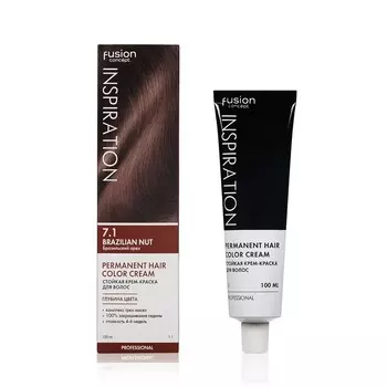 Стойкая крем - краска для волос Concept Fusion Inspiration 7.1 Brazilian Nut ( Бразильский орех ) 100мл