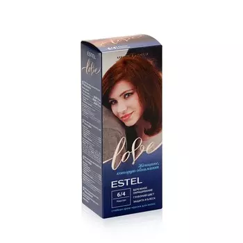 Стойкая крем - краска для волос Estel Love 6/4 Каштан